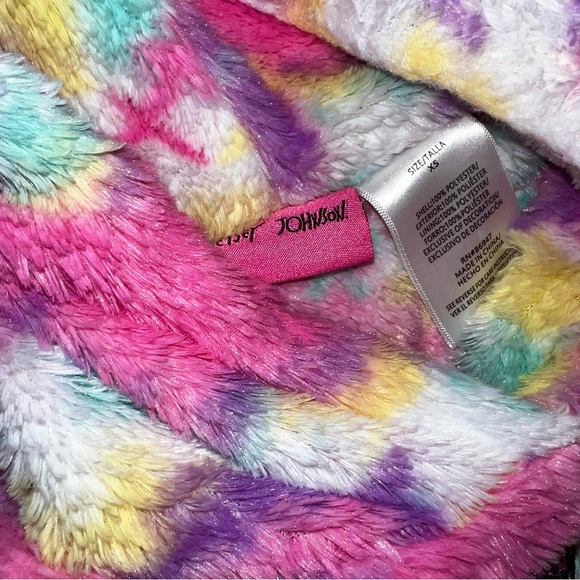 Betsy Johnson Hooded Sweatshirt Leggings 2pc outfit Girls XS Butterfly Rainbow - Picture 8 of 12